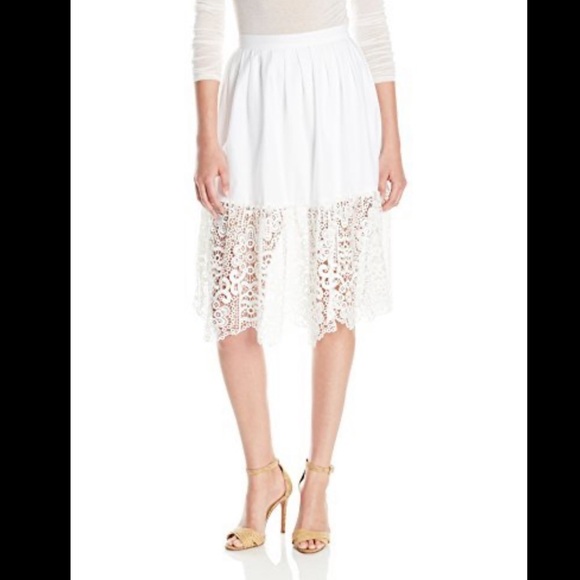 Parker Dresses & Skirts - Parker Tesla Combo Lace Skirt